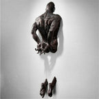 Wall Sculpture | 3D Climbing Figure & Resin Design