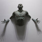 Wall Sculpture | 3D Climbing Figure & Resin Design