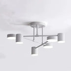 6-Light Ceiling Light | Modern Geometric Design & Adjustable Light Modes