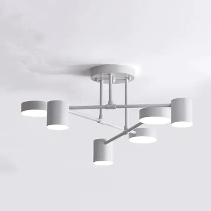 6-Light Ceiling Light | Modern Geometric Design & Adjustable Light Modes