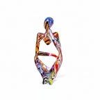 Decorative Sculpture | Abstract Thinker & Textured Resin