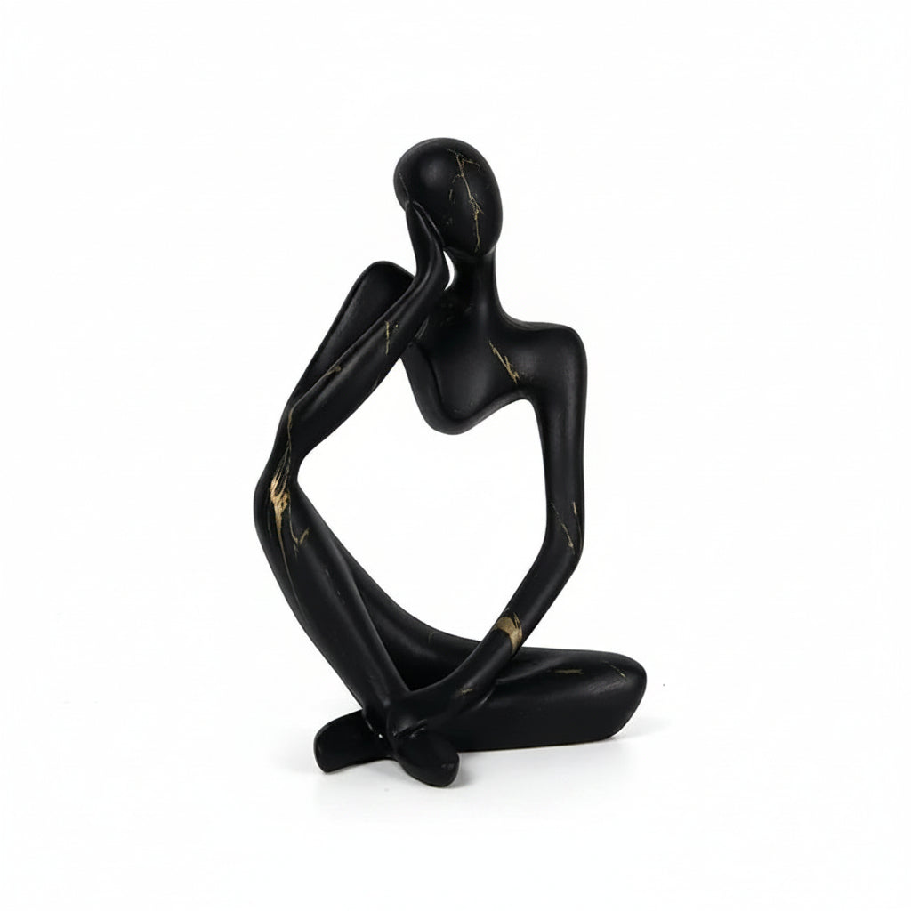 Decorative Sculpture | Abstract Thinker & Textured Resin
