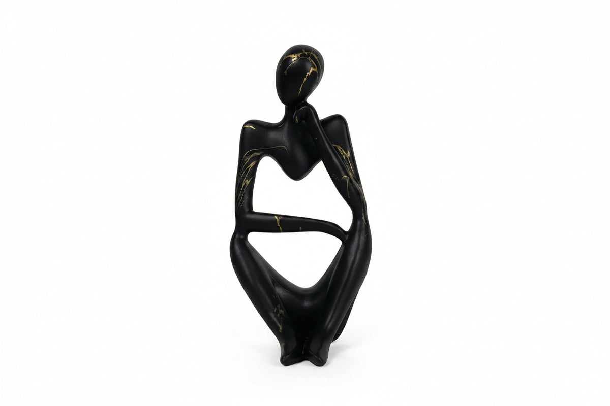 Decorative Sculpture | Abstract Thinker & Textured Resin