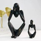 Decorative Sculpture | Abstract Thinker & Textured Resin
