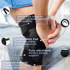 ACL Knee Brace | Dual-Hinge Open-Patella & Adjustable Straps