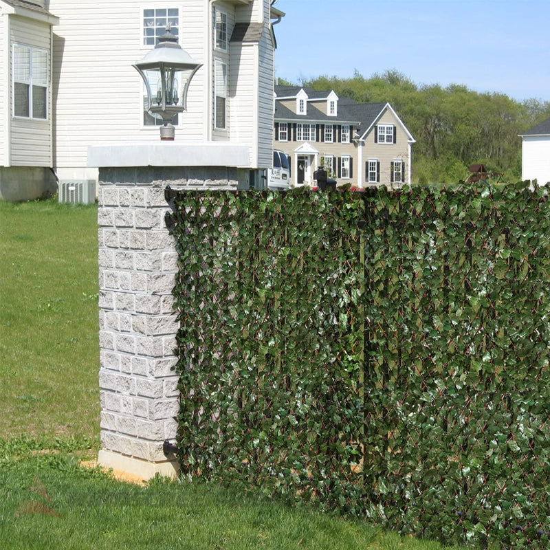 Privacy Fence | Extendable Willow Wood & Artificial Ivy