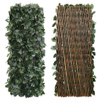 Privacy Fence | Extendable Willow Wood & Artificial Ivy