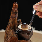 Aroma Diffuser | Orbit-Carved Wood & Magnetic Base | No Power Needed