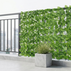 Artificial Privacy Fence | Dense Leaf Panel & Grid Backing