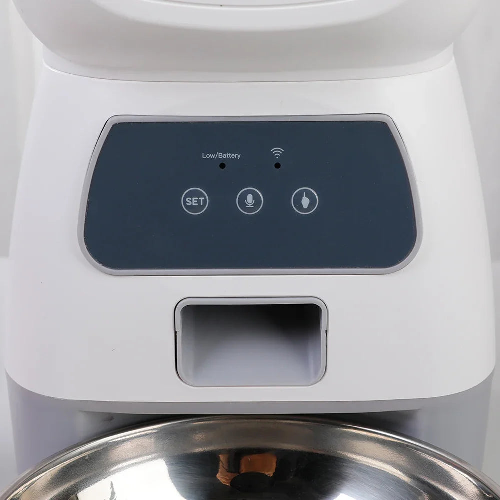 Automatic Pet Feeder | Wi-Fi Controlled, Programmable & Voice Recording | 3.5L