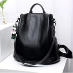 Backpack | Anti-Theft Faux Leather & Convertible Straps