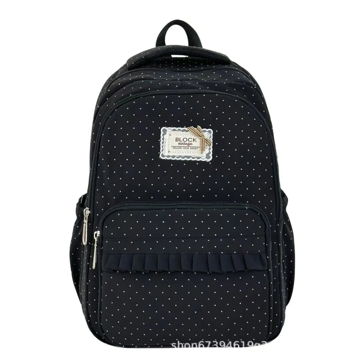 Backpack | Polka Dot Ruffle & Padded Straps