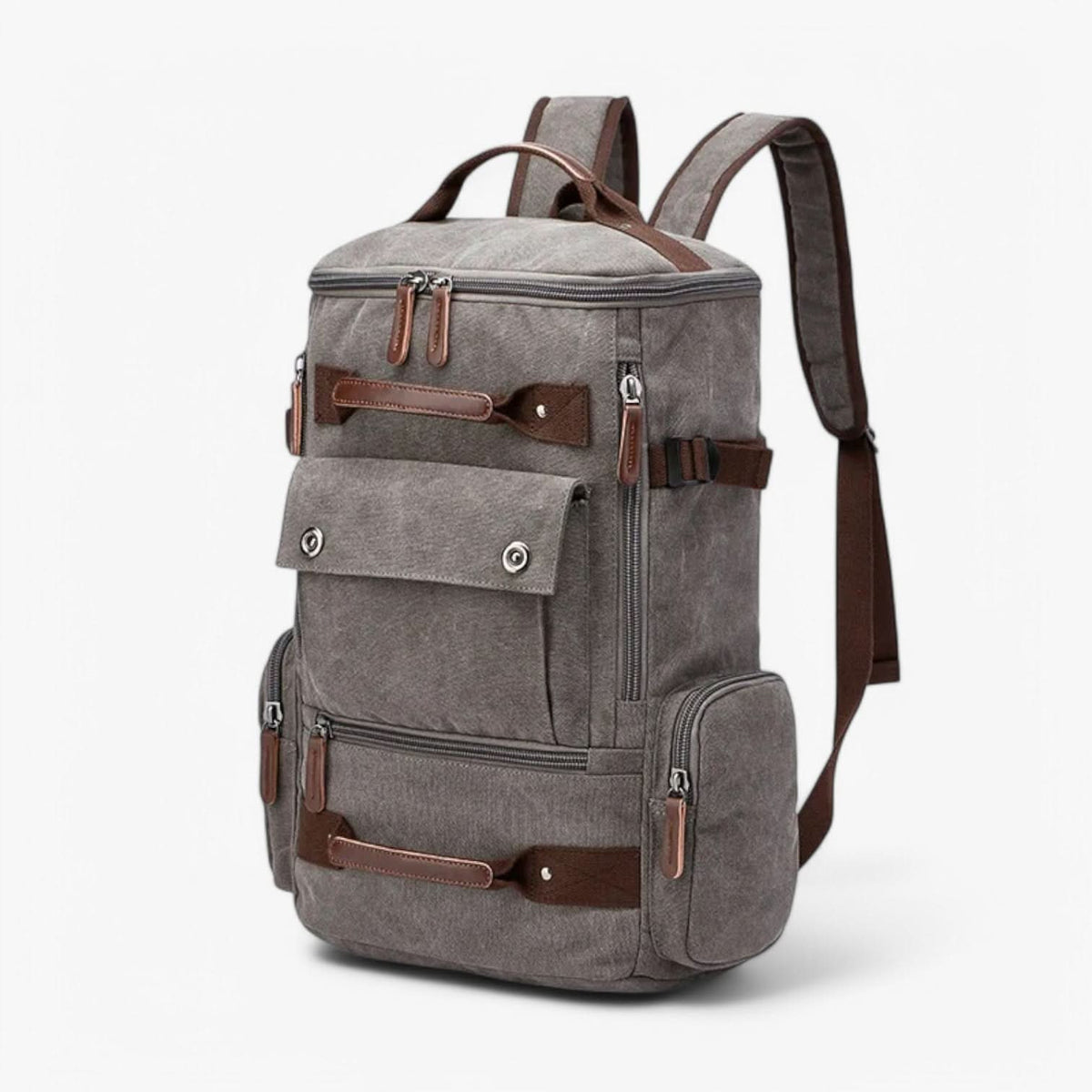 Backpack | Vintage Canvas & Ergonomic Straps | 15-Inch Laptop Compartment