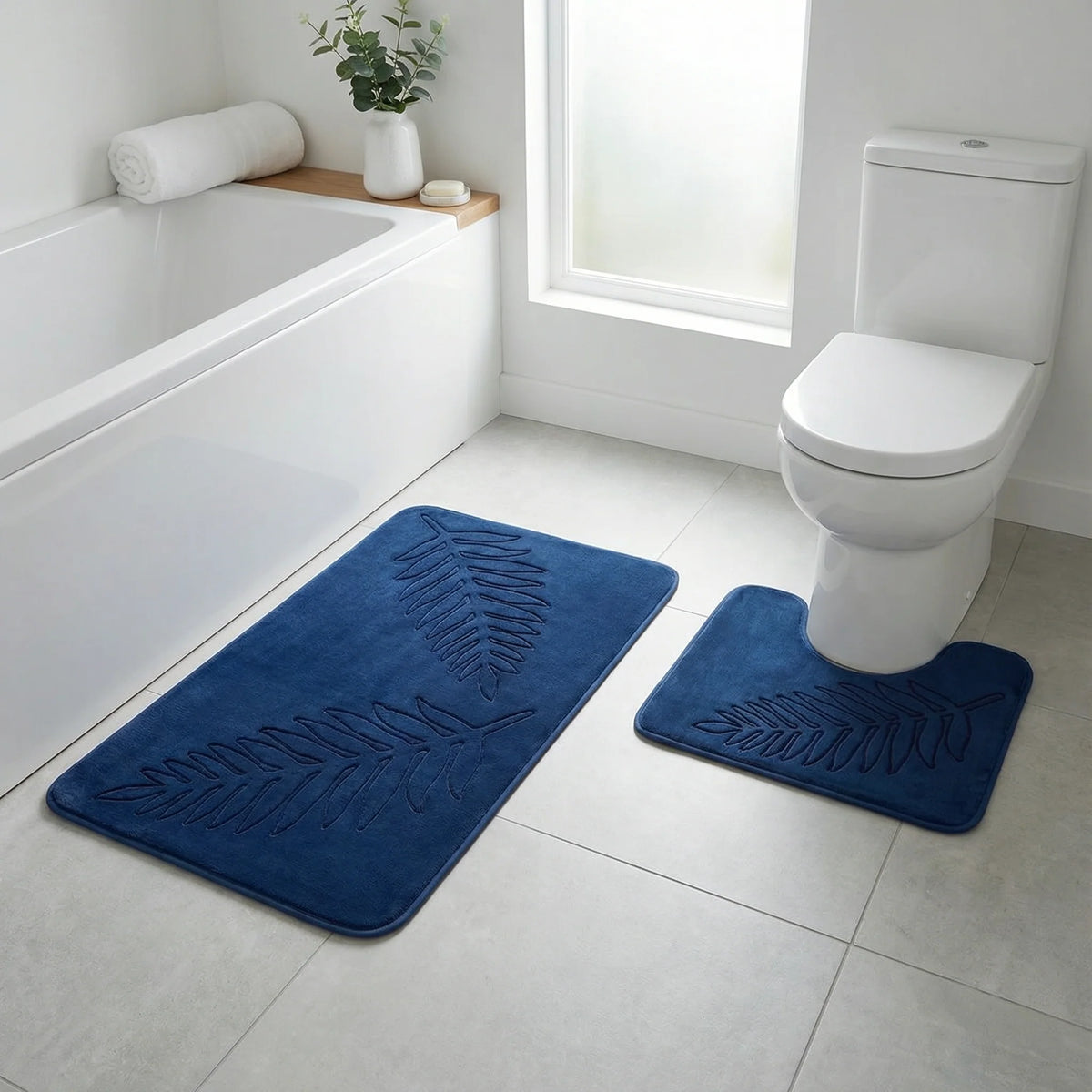 Bath Mat Set | Memory Foam & Non-Slip | Set of 2