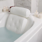 Bath Pillow | Cushioned Mesh & Suction Cup Base