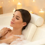 Bath Pillow | Cushioned Mesh & Suction Cup Base