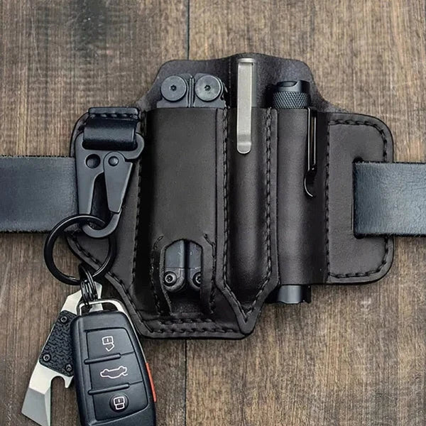 Belt Pouch | Hand-Stitched Leather & Multi-Pocket