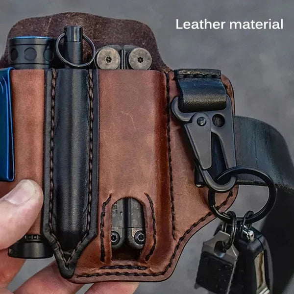 Belt Pouch | Hand-Stitched Leather & Multi-Pocket