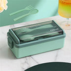 Bento Lunch Box | Double-Layer Leak-Proof & Microwave-Safe | 1400 ml