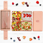 Bento Lunch Box | Double-Layer Leak-Proof & Microwave-Safe | 1400 ml