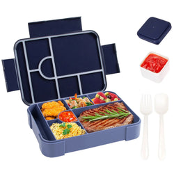 Bento Lunch Box | Leak-Proof & Microwave-Safe | 7 Compartments