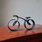 Bicycle Sculpture | Minimalist Metal Line Design | Smooth Finish