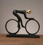 Bicycle Sculpture | Abstract Metal Frame Design | Display Base