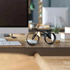 Bicycle Sculpture | Minimalist Metal Line Design | Smooth Finish
