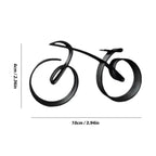 Bicycle Sculpture | Minimalist Metal Line Design | Smooth Finish