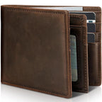 Bifold Wallet | Genuine Leather & RFID Blocking | 13 Card Slots