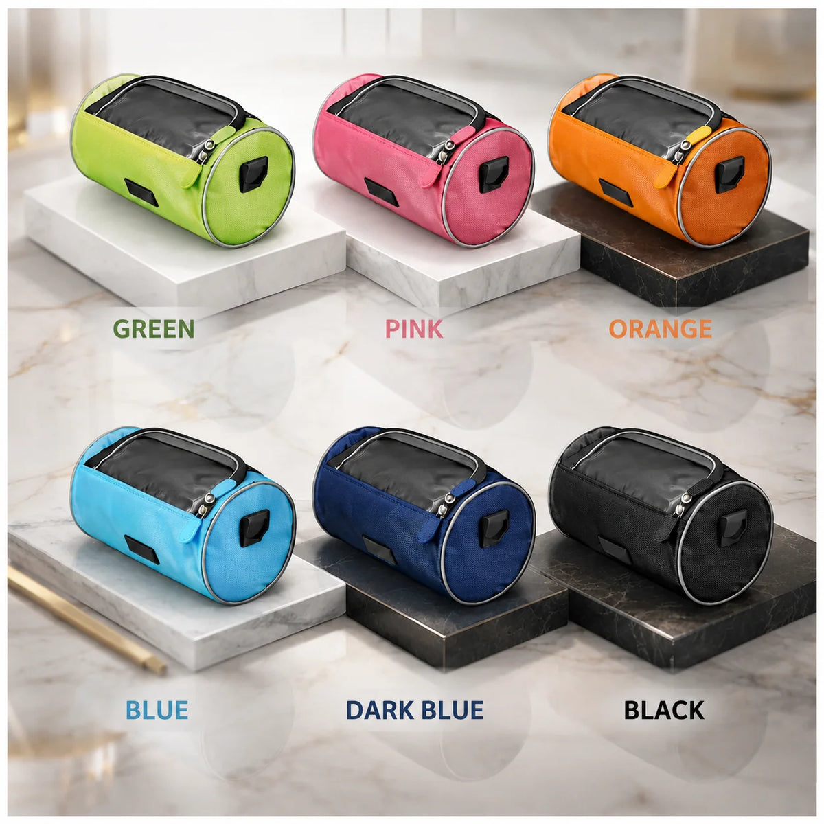 Bike Handlebar Bag | Touchscreen Window & Water-Resistant | Universal Hook-And-Loop Mount