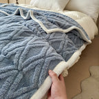 Blanket | Lightweight Brushed Polyester Plaid | Machine Washable