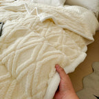 Blanket | Lightweight Brushed Polyester Plaid | Machine Washable