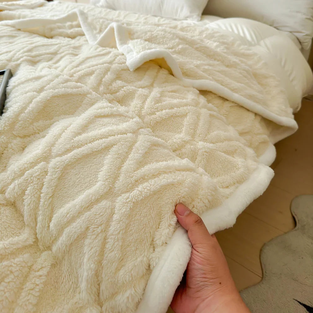 Blanket | Lightweight Brushed Polyester Plaid | Machine Washable