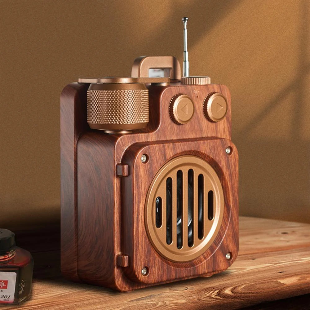 Bluetooth Speaker | Dark Academia Design & Powerful Bass | 1200mAh Battery