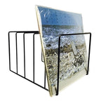 Book & Vinyl Record Stand | Wrought Iron Triangular Shelf