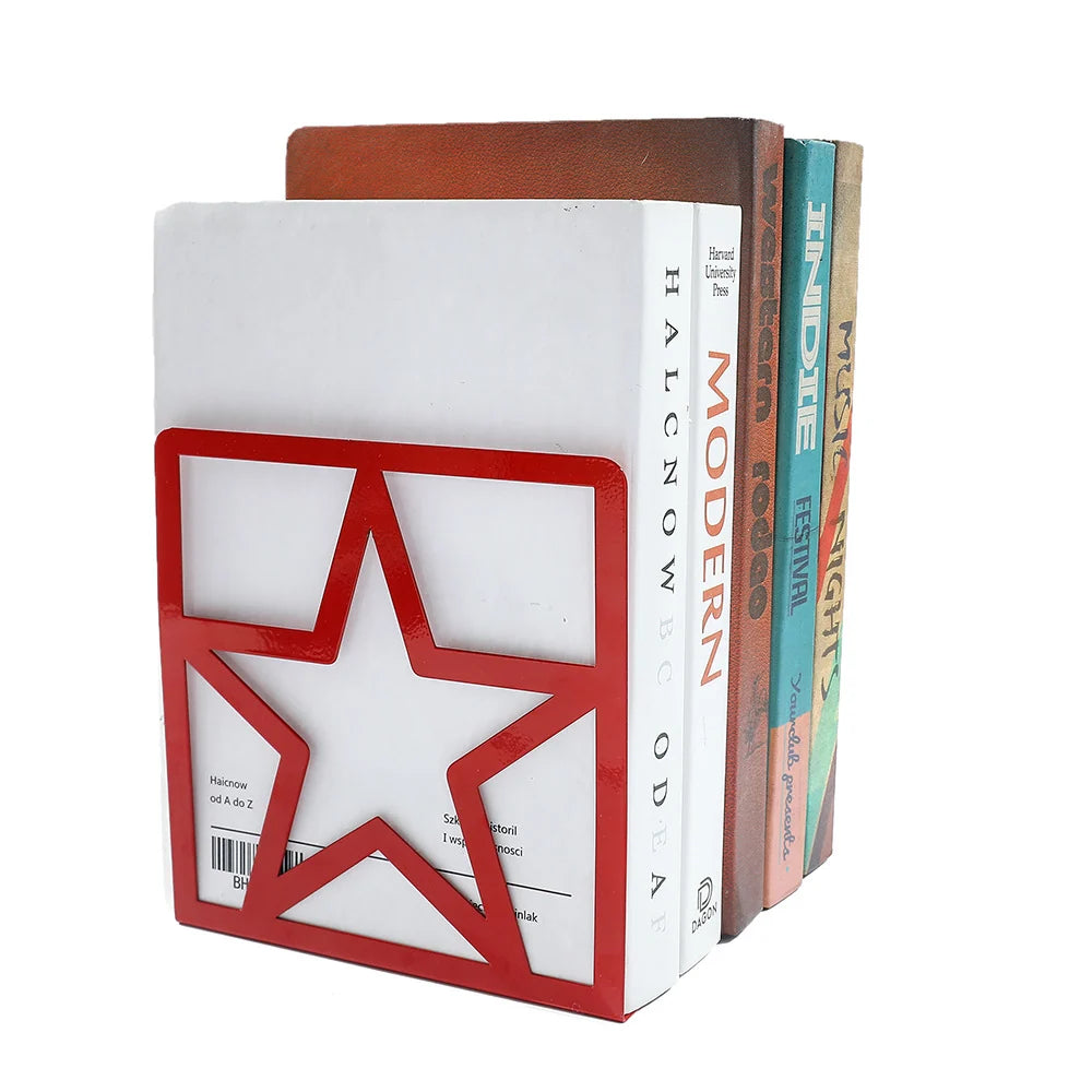 Bookends | Star-Shaped Durable Metal