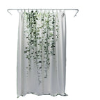 Shower Curtain | Leaf Vine Print | Reinforced Eyelets