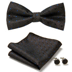 Bow Tie Set | Floral Print & Hand-Sewn Polyester | 3-Piece