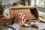 Bread Box | Bamboo Double-Layer Roll-Top Door