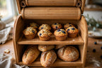 Bread Box | Bamboo Double-Layer Roll-Top Door