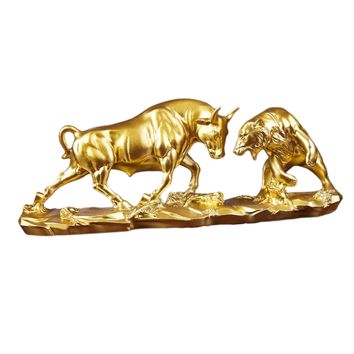 Figurine | Bull & Bear Fight Design | Resin