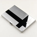 Business Card Case | Stainless Steel Wave Design | Slim & Compact