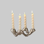 Candle Holder | Ceramic Ripple Sculpture