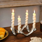 Candle Holder | Ceramic Ripple Sculpture