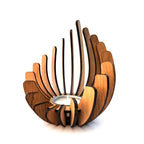 Candle Holder | Handcrafted Layered Wood & Tealight Compatible