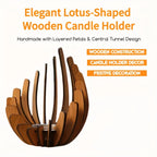 Candle Holder | Handcrafted Layered Wood & Tealight Compatible