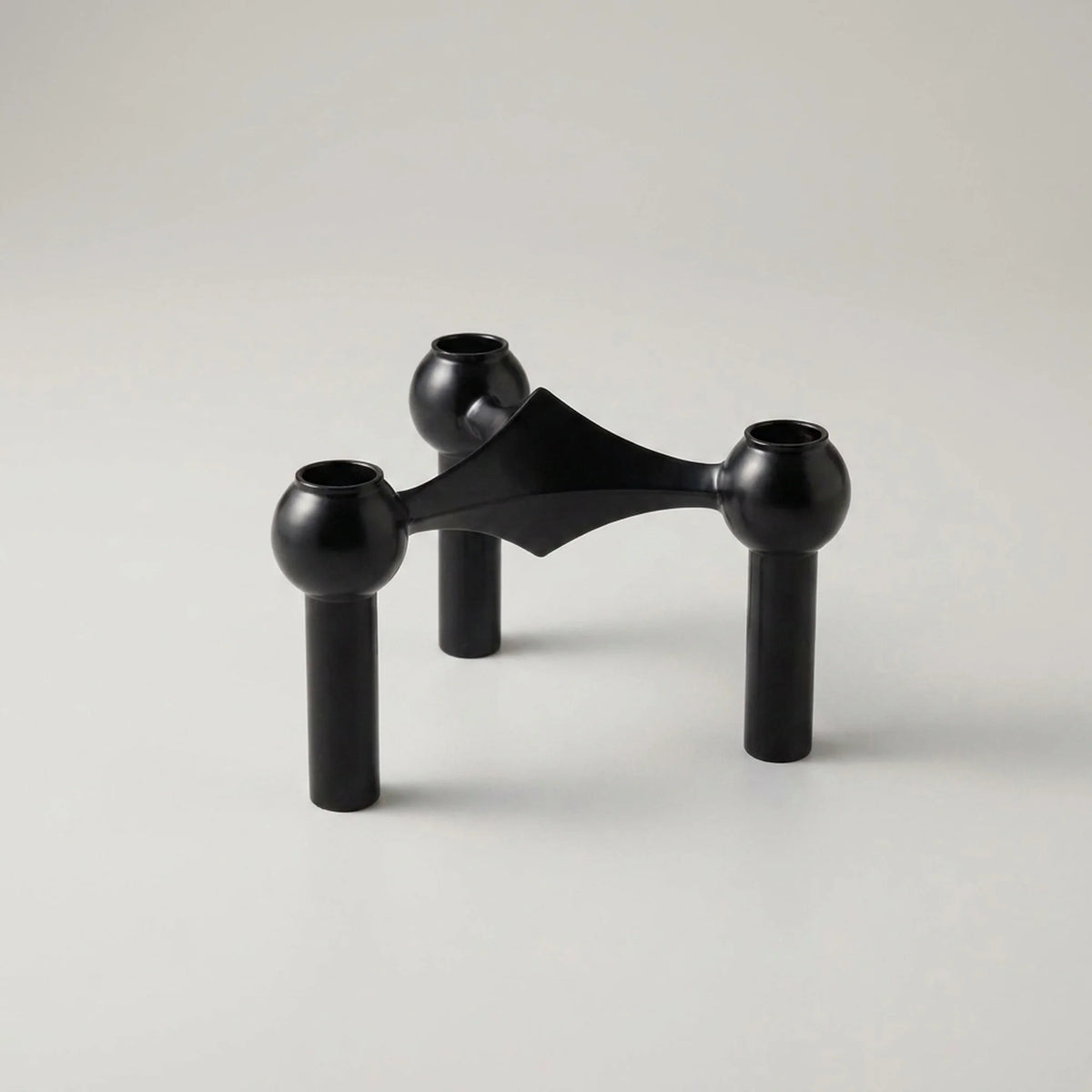 Candle Holder | Molecular-Inspired Sculptural & Metal Finish
