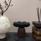 Candle Holder | Sculptural Cement & Wood