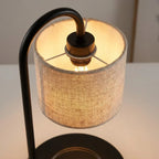 Candle Warmer Lamp | Adjustable Head & Two-Tone Finish | Matte Black & Bronze
